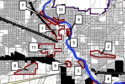 Map of South Bend's Historic Districts