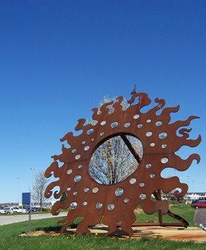 One of the Statues at the South Bend Airport One of the Statues at the South Bend Airport