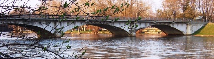 The Mishawaka Avenue Bridge in Mishawaka, Indiana