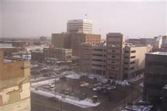 City view from proposed condo site in South Bend