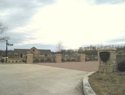 Entrance to Stonebridge Villas in Mishawaka, Indiana