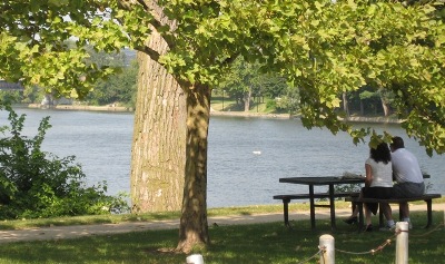 Riverside picnic in South Bend